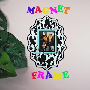 Groovy Cowprint Magnet Frame