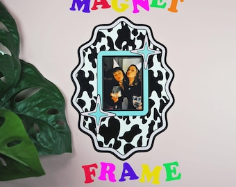 Cadre magnétique empreinte de vache groovy