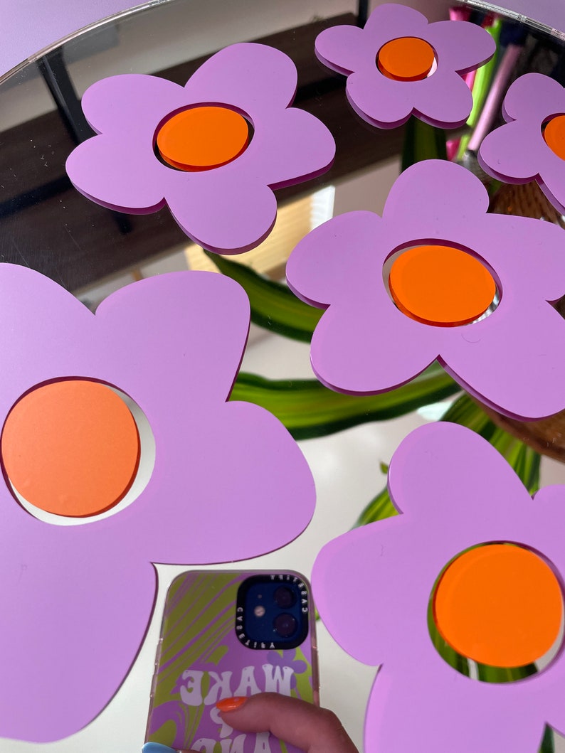 Ditzy Flower Amazing decal vinyl stickers Lilac 2x Sizes imagem 4