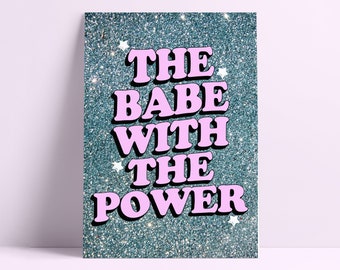 The Babe With The Power Glitter David Bowie Wall Art/Wall Decor/Print/Illustration