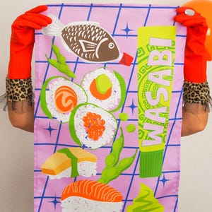 Sushi Platter Tea Towel
