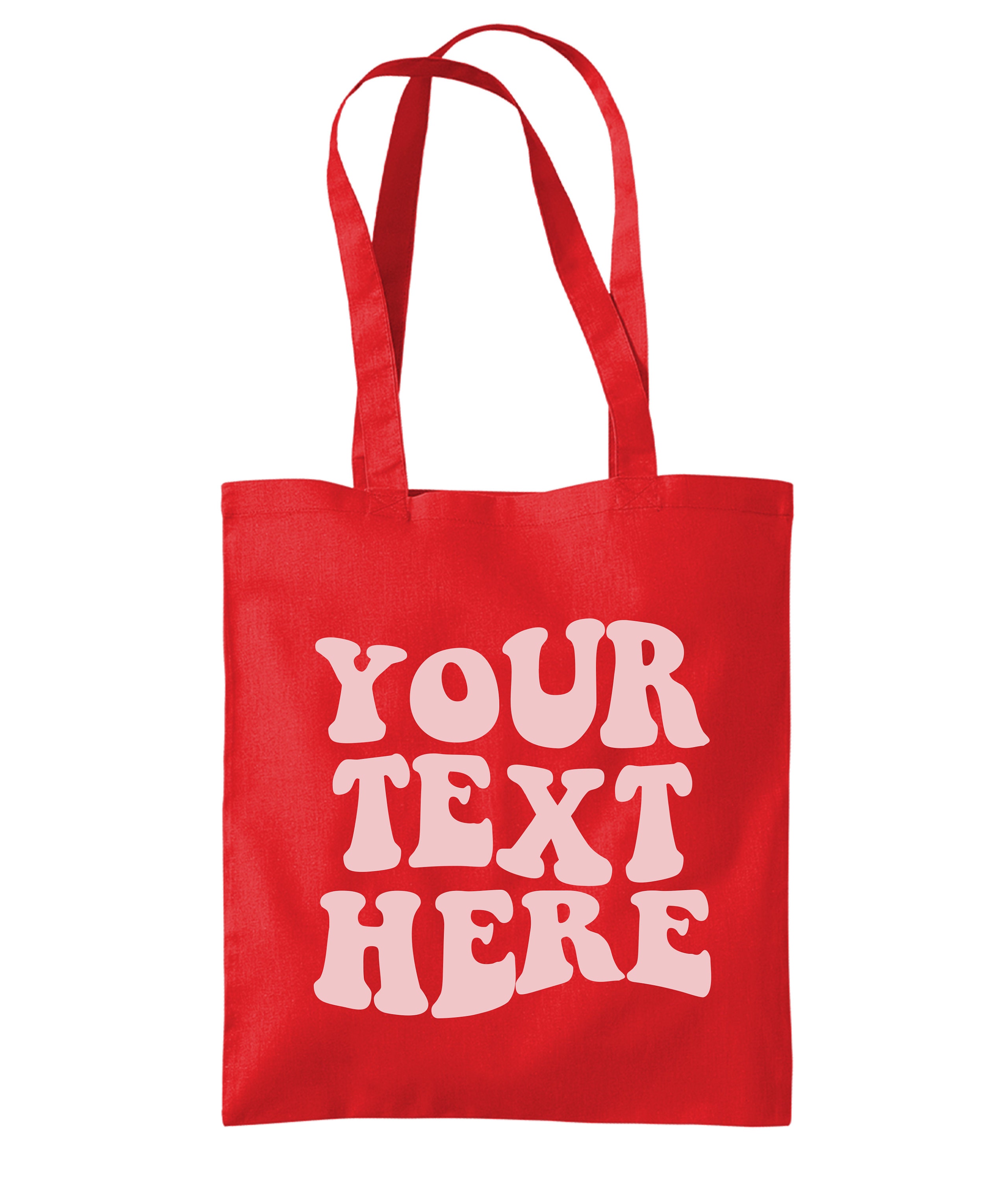 Custom Text Retro Tote Bags Lots Of Colours Available Build Etsy