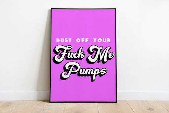 Amy Winehouse Fuck Me Pumps Art/wall Decor/print | Etsy