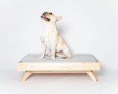Modern Wood Dog Bed - The Joey Low Back Bed