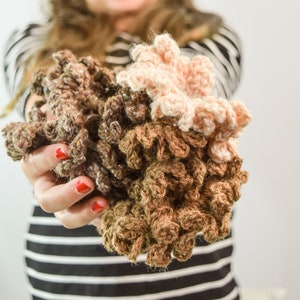 Handmade Alpaca Scrunchie- Variety Alpaca Wool - Gifts For Girls - Easter Basket Stuffer - Gift Ideas - Gift for Her - Crafts For Kids