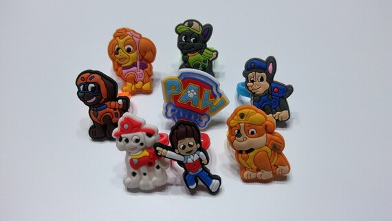 Paw Patrol Show Charm for Croc Silicone Bracelet Skye Marshall Chase