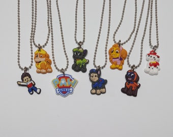 Dog Paw Patrol Kids Everest Birthday Gift Cartoon Glass Pendant Necklace USA Dog Paw Patrol Kids Everest Birthday Gift Cartoon Glass Pendant Necklace USA