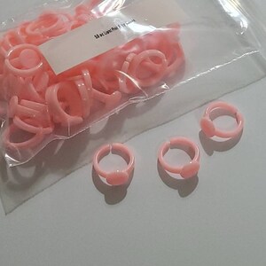 Pink plastic deals ring