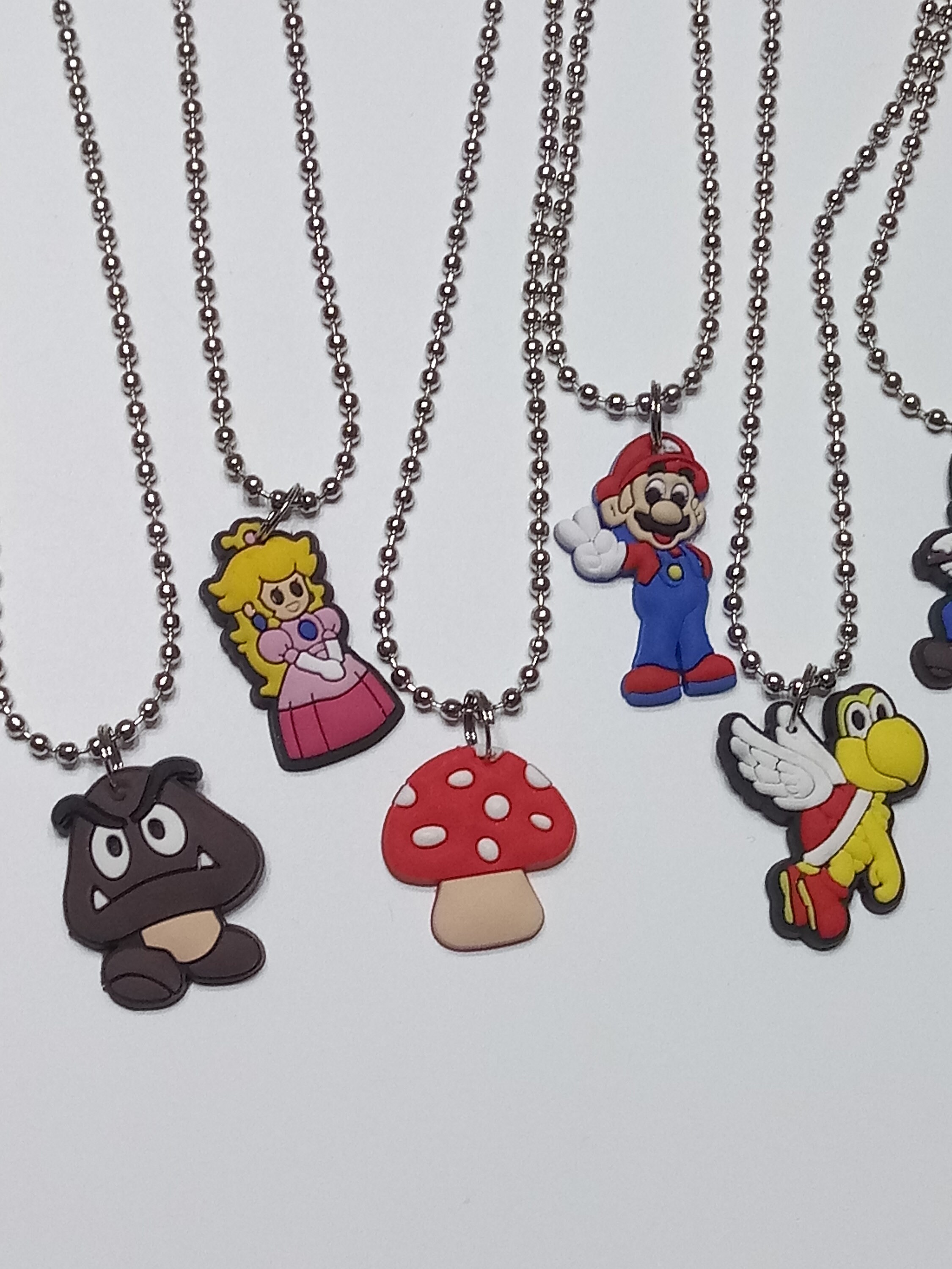 Lot of 10 Nintendo Super Mario Brothers Charm Necklaces Etsy