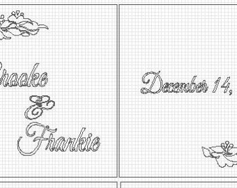 RESERVED for Brooke & Frankie : Custom wedding seating chart -White vinyl decal for placement on a window