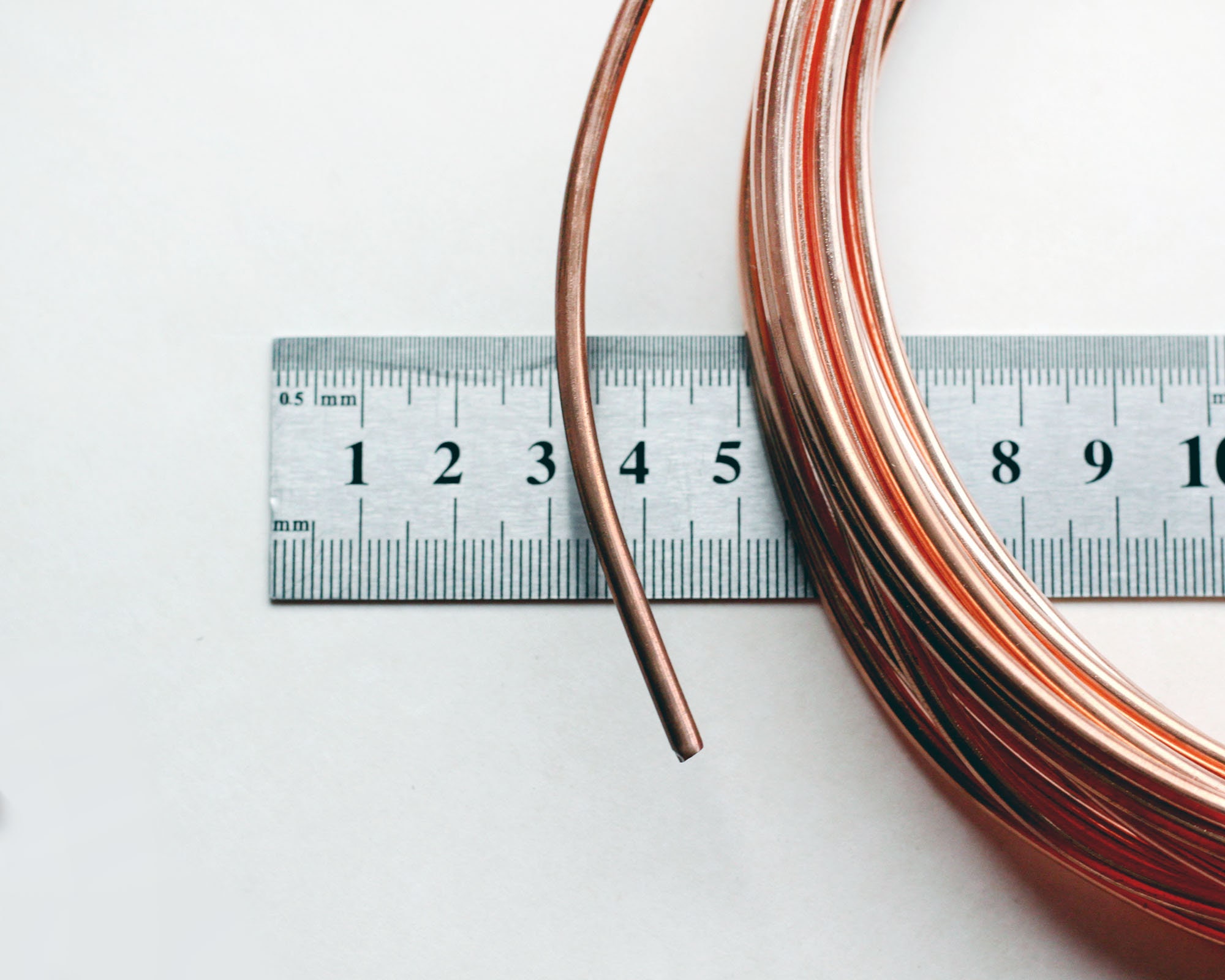 325 Mm 8 Gauge 1 Meter Round Bare Copper Wire Jewellery -  Ireland