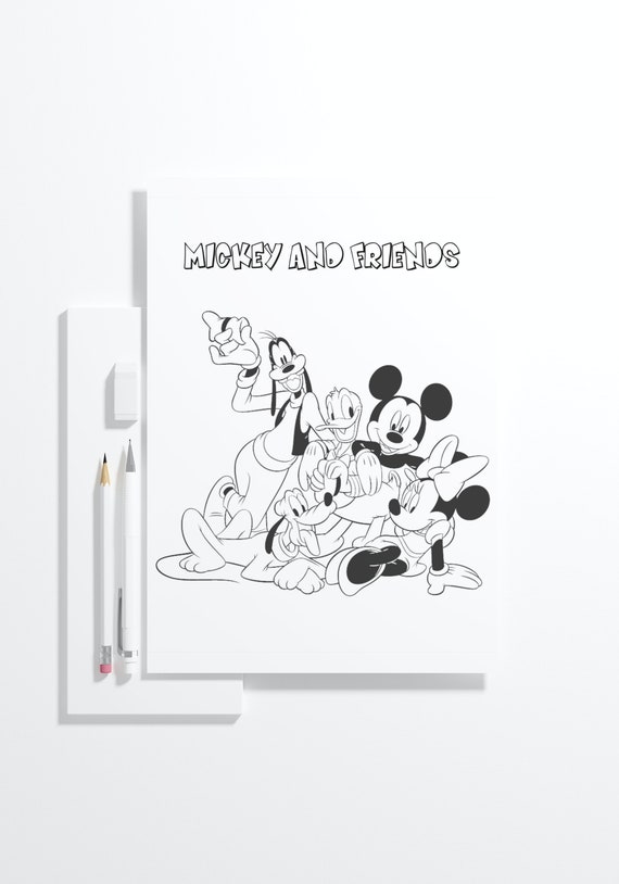 Disney Coloring Book : Mickey mouse coloring pages for Kids by