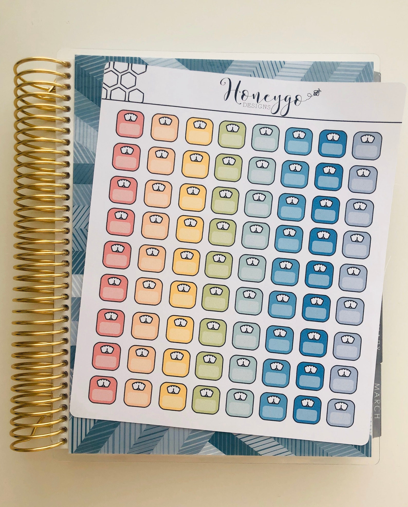 Weight Tracker Weight Loss Tracker Weight Loss Stickers | Etsy