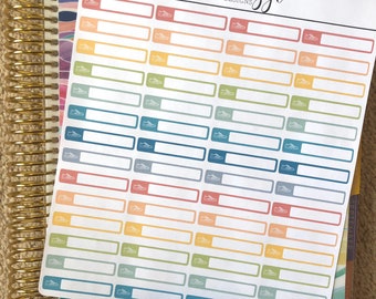 Daily Step Tracker Stickers: Fitness Planner Kit (56 ct)