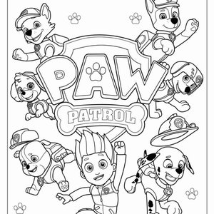 2 Pack Paw Patrol Coloring Books Jumbo Color Activity Great Gift Kids All  Ages