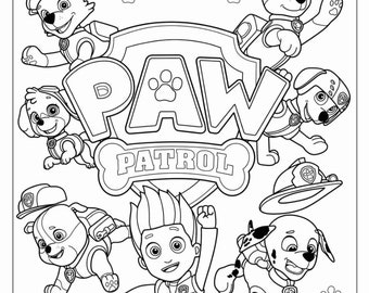 20  Pages of Dog Coloring Book - Printable PDF Coloring Book - Printable Files