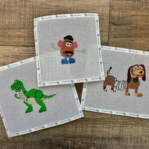 Woody Toy Story Needlepoint Canvas - Handpainted Disney Needlepoint - Pixar Disney - Toy Story Needlepoint - Woody bild 2