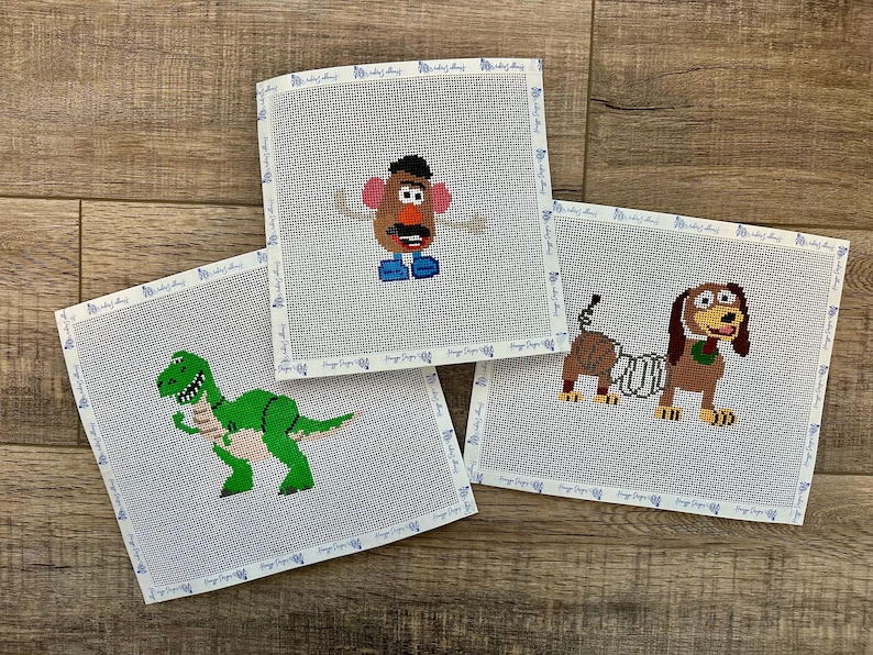 Woody Toy Story Needlepoint Canvas - Handpainted Disney Needlepoint - Pixar Disney - Toy Story Needlepoint - Woody bild 2