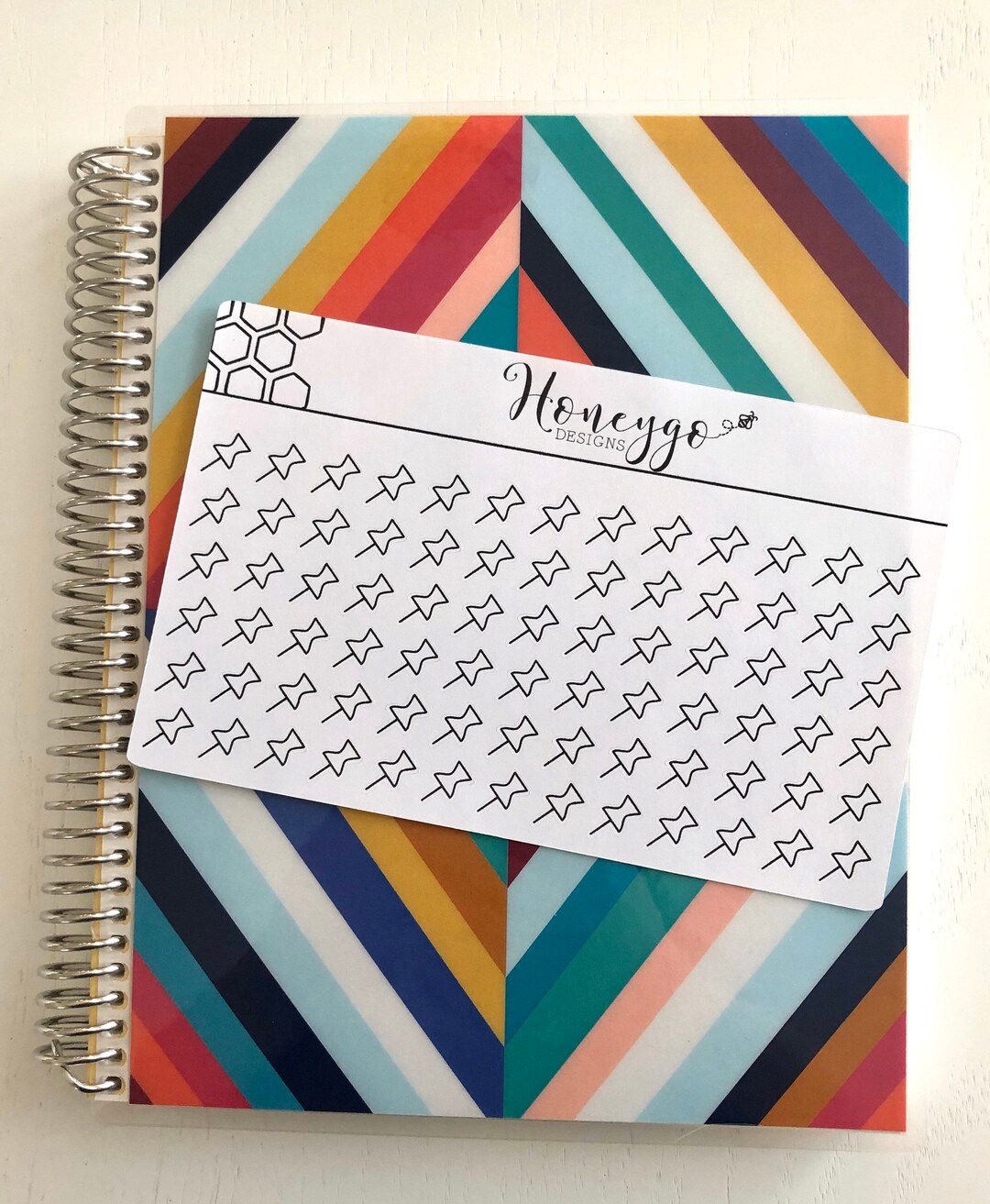 Push Pin Stickers - to Do List Stickers - Minimalist Planner Stickers ...