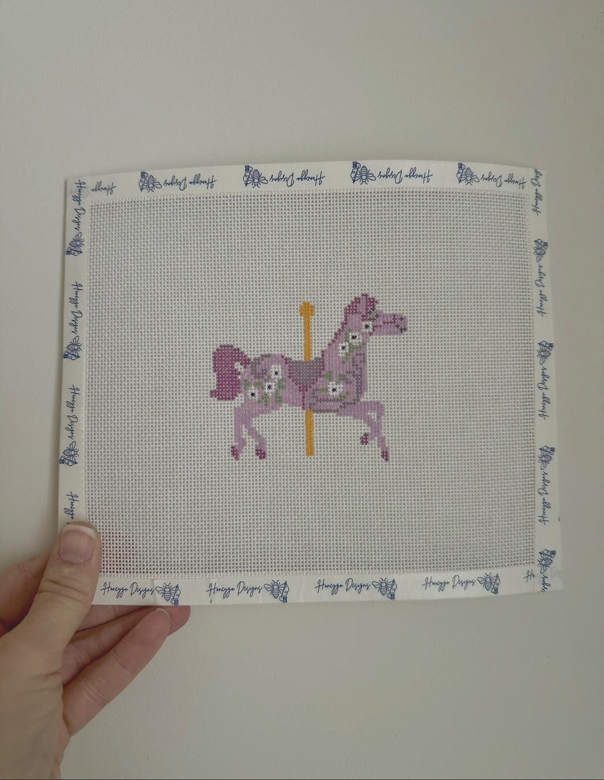 Carousel Needlepoint Mary Poppins Carousel Horse Handpainted Needlepoint Canvas - Disney ...