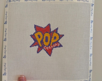 Pop Century Disney World Resort Hotel - Disney Needlepoint - Handpainted Needlepoint Canvas