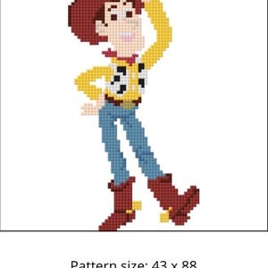 Woody Toy Story Needlepoint Canvas - Handpainted Disney Needlepoint - Pixar Disney - Toy Story Needlepoint - Woody bild 4