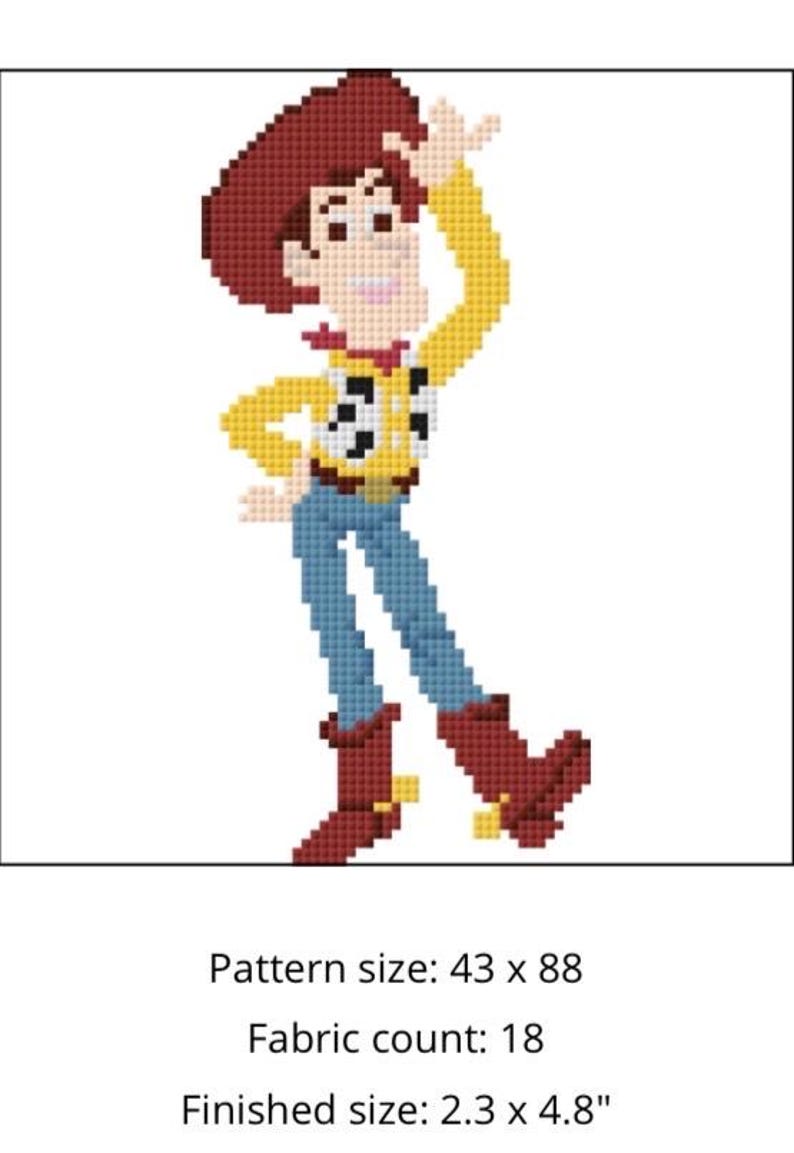 Woody Toy Story Needlepoint Canvas - Handpainted Disney Needlepoint - Pixar Disney - Toy Story Needlepoint - Woody bild 4