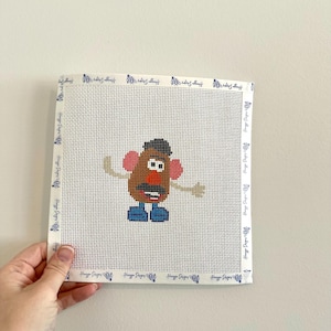 Mr Potato Head Needlepoint Canvas - Toy Story - Disney Inspired Needlepoint Canvas - Beginner Needlepoint Canvas