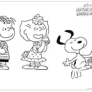 Peanuts - Charlie Brown Holiday Coloring Pages - Peanuts Christmas