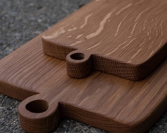 handcrafted white oak cutting board set