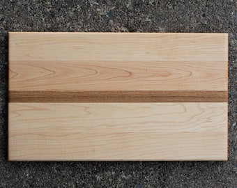 handcrafted maple, white oak cutting board