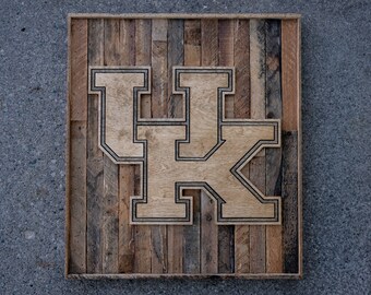 university of kentucky on reclaimed wood