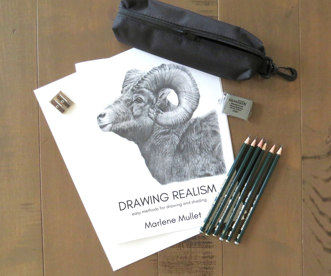 Pencil Drawing Kit Gift for Pencil Artist Realistic Drawing Etsy