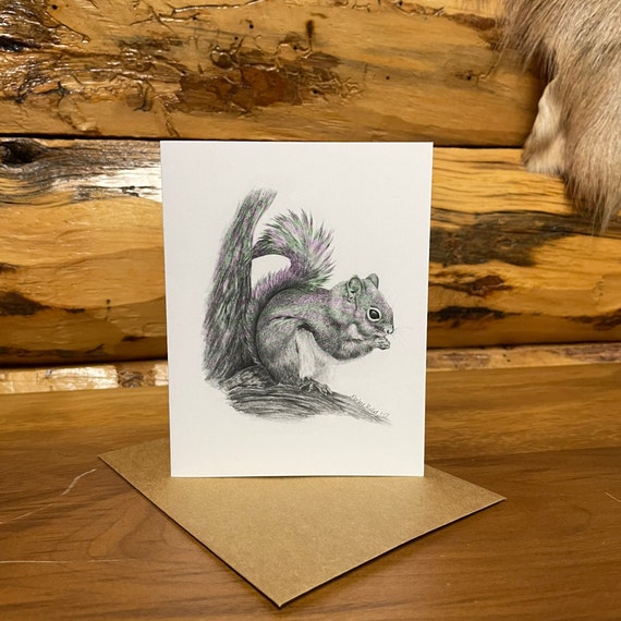 Squirrel Note Card Squirrel Note Card
