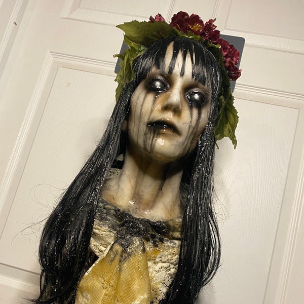 Creepy Horror Prop Bust “La Llorona” READY TO SHIP