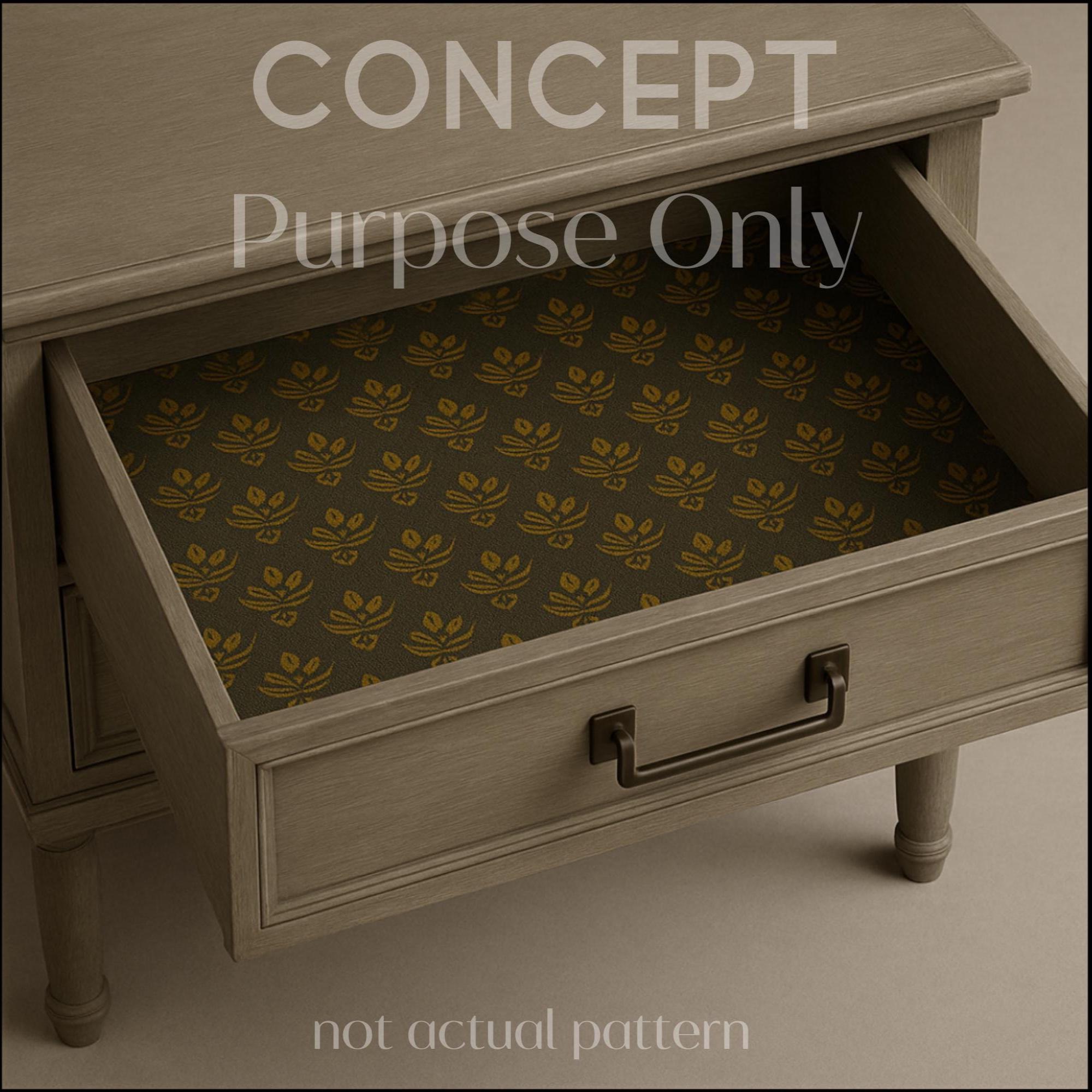 Fern Drawer Liner - Luxe Canvas Texture-cabinet-peel and Stick - Shelf ...