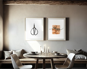 Christmas Canvas Design Simple | Watercolour, Vintage, Scandi, Hygge | All sizes | Large Format | Choose your Collage | Modern Art | Custom