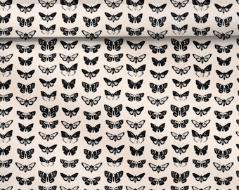 Forro para cajones con mariposas negras - Textura de lona de lujo - Adhesivo para armarios - Papel de contacto - Diseño sin costuras