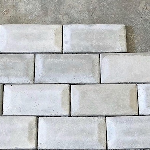 Handmade Concrete Hex Tile: Raised Faceted Bevel - USA Made