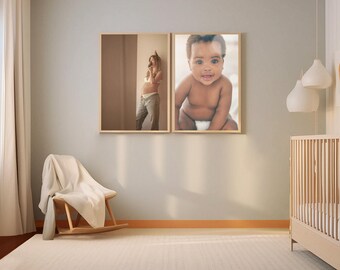 Custom Design Canvas Prints Nursery, Family, Artwork, Wedding, Photo, Pets Portrait | ALL SIZES | Personalized | Customizable Wall Art