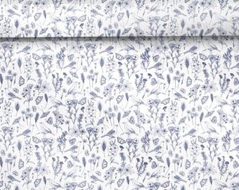 Forro Cottage Garden - Textura de lona de lujo - Para cajones, armarios y estantes - Papel adhesivo - Patrón sin costuras