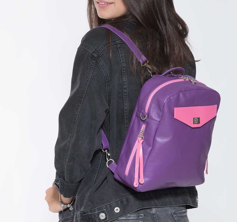leather backpack converts to shoulder bag