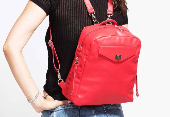 leather backpack converts to shoulder bag