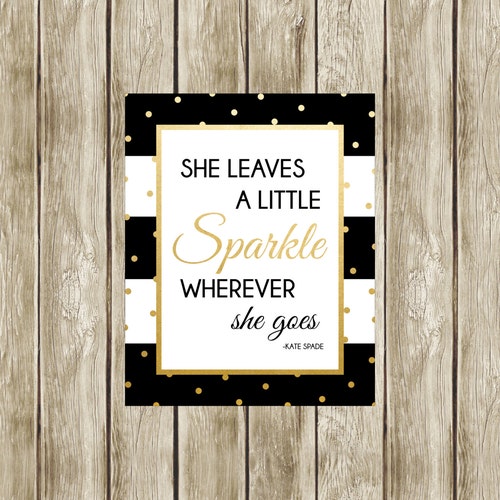 She Leaves a Little Sparkle Wherever She Goes Kate Spade - Etsy UK