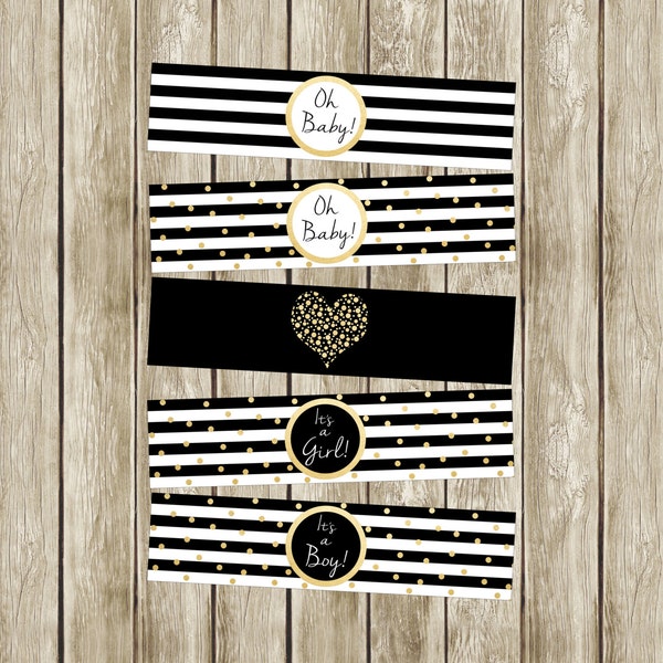 Faux Gold Water Bottle Etsy