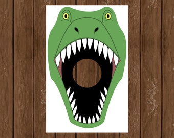 Dino Toss, Feed the T. Rex, Dinosaur Birthday Party, Dinosaur Game, Dinosaur Theme, Instant Download, Printable Party Game, 016