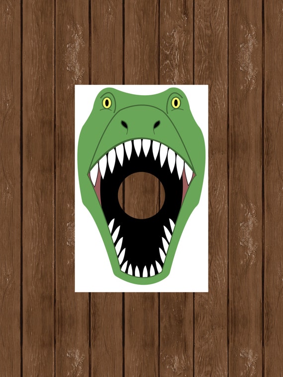 Party Game Feed the Trex Printable Game Dinosaur Birthday 