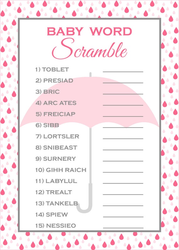 Youngster Term Scramble, Printable Kid Shower Sport, Red and Gray Boy or girl Shower, Fast Down load, Umbrella Topic, Raindrop Topic, 007 photograph about Printable Baby Word Scramble identify Youngster Phrase Scramble, Printable Youngster Shower Video game, Red and Gray Kid Shower, Immediate Down load, Umbrella Concept, Raindrop Topic, 007