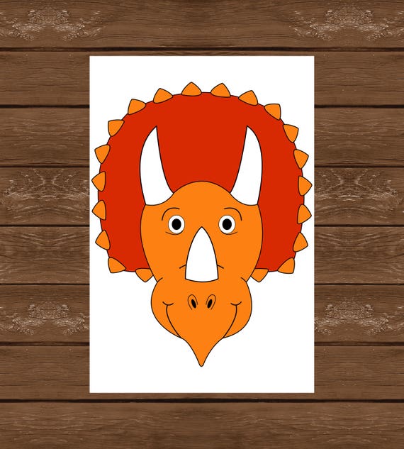 Pin the Horn on the Triceratops Printable Dinosaur Game 