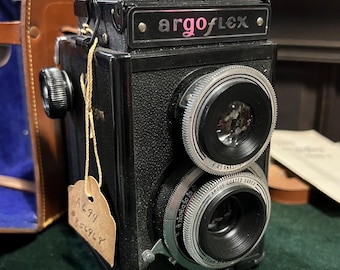 Vintage 1940s Argus ArgoFlex Model E Camera, New Old Stock, Untested, with Box